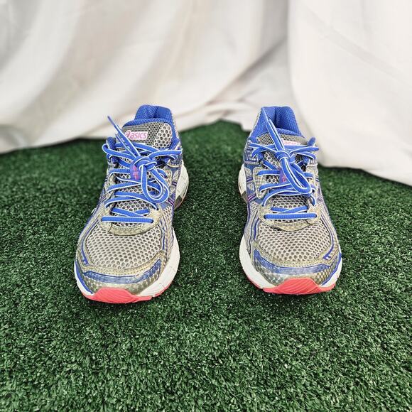 Asics GT 1000 Running Training Shoes Womens Gray Blue Pink Size 7.5 T3R5N - Picture 7 of 10